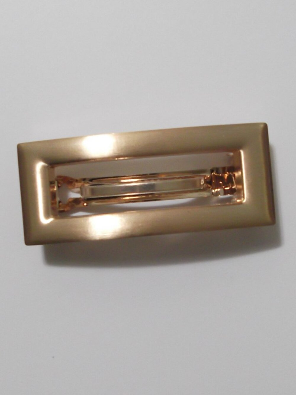 J.Crew brushed metal rectangular barrette